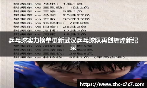 乒乓球实力榜单更新武汉乒乓球队再创辉煌新纪录